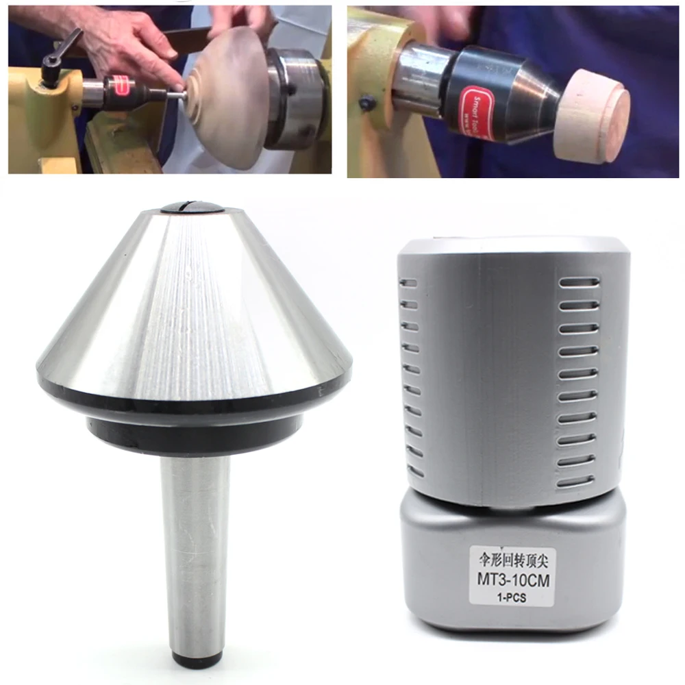 

MT3 Morse Tapper Cone Mushroom Head Center Umbrella-type Rotating Center CNC Lathe Live Tool Holder