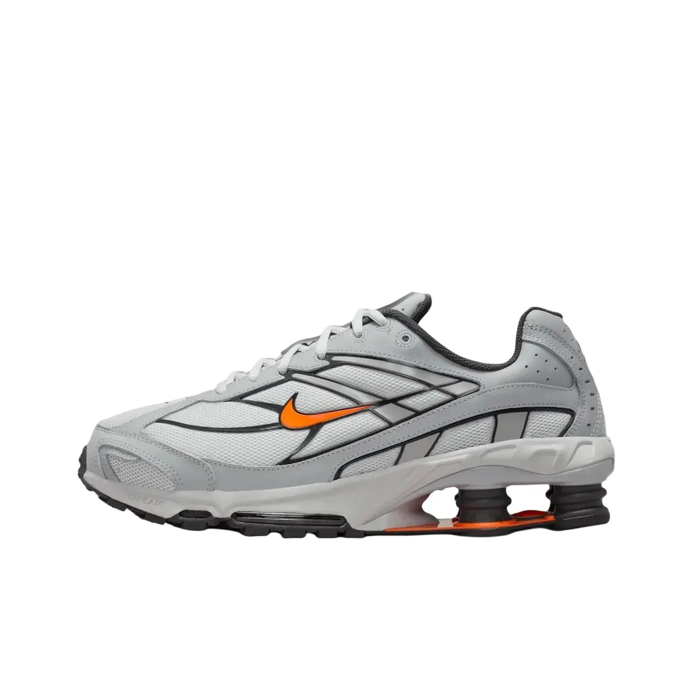 

Nike Shox Ride 2 Breathable Running Shoes Unisex Gray Orange IO4296-004