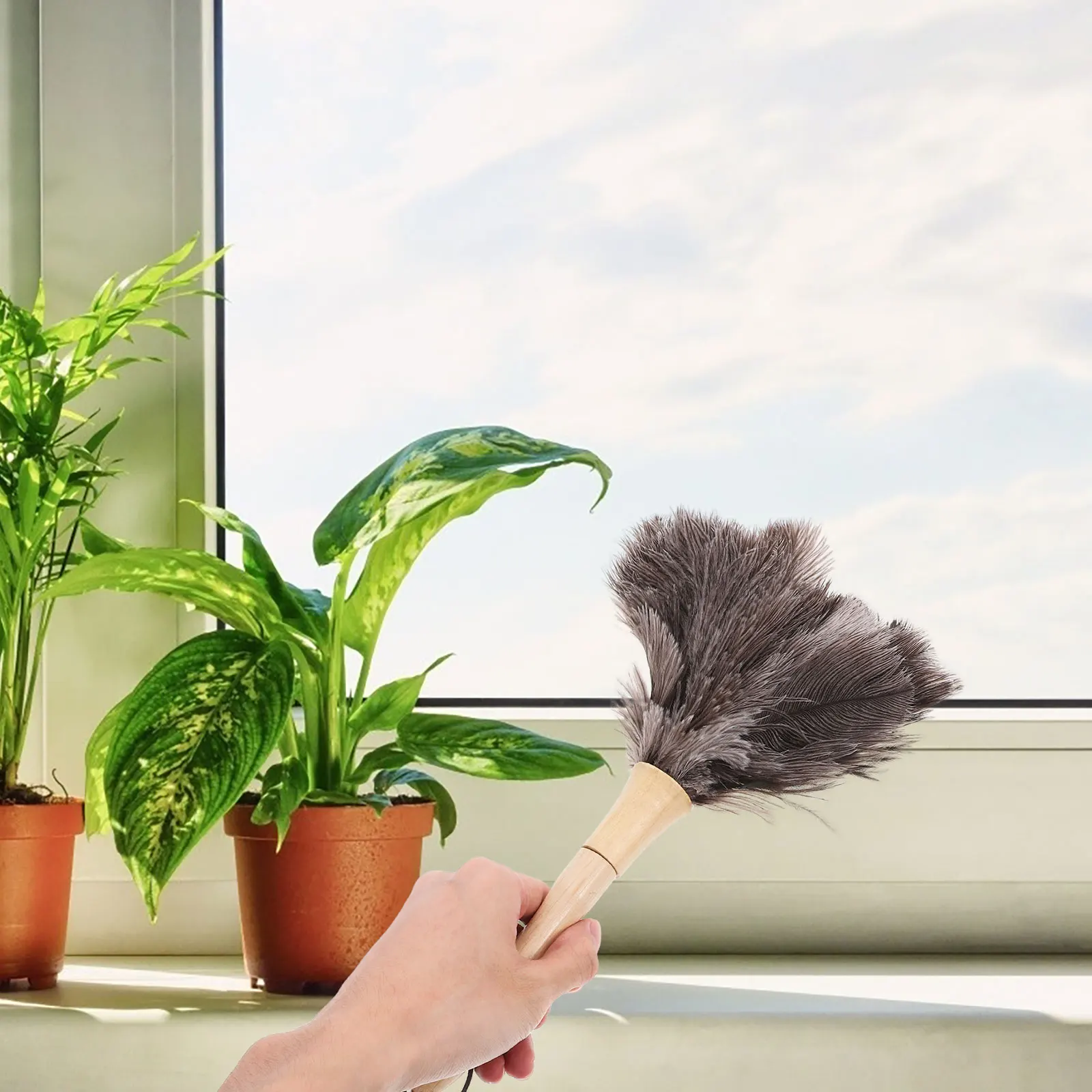 

Duster for Reusable Handheld Desk Car Long Long Handle Duster Handle Office Dusting Hand Dusters For Cleaning Tool