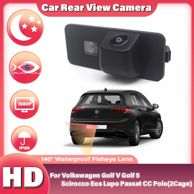 

Car Rear View Reverse Backup Camera For VW Golf V Golf 5 Scirocco Eos Lupo Passat CC Polo(2Cage)Phaeton Beetle Seat Variant