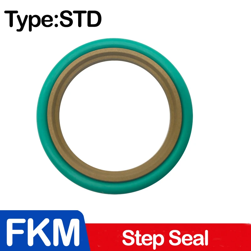 1 Uds sello paso STd/GRS junta rotativa sello de aceite FKM junta tórica varilla de pistón anillo de sellado resistencia a altas temperaturas resistencia al desgaste