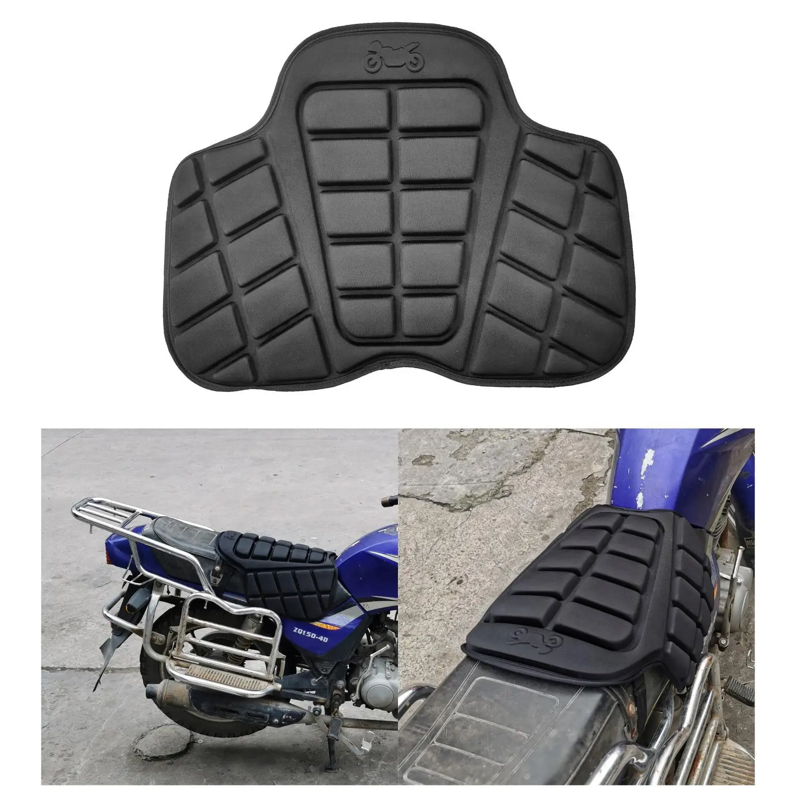 Air pad Motorcycle Adjustable Seat Cushion Ride Cooling Down Seat Pad Anti-skid Motorcycle Seat Cushion Saddle Sheepskin Cover