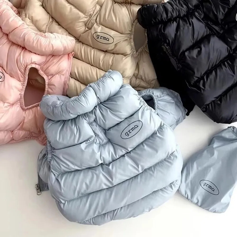 Ropa suave y cálida para perros, chaleco impermeable de Color sólido para cachorros, chaqueta de plumón para gatos, suministros para Chihuahua, chaqueta para perros