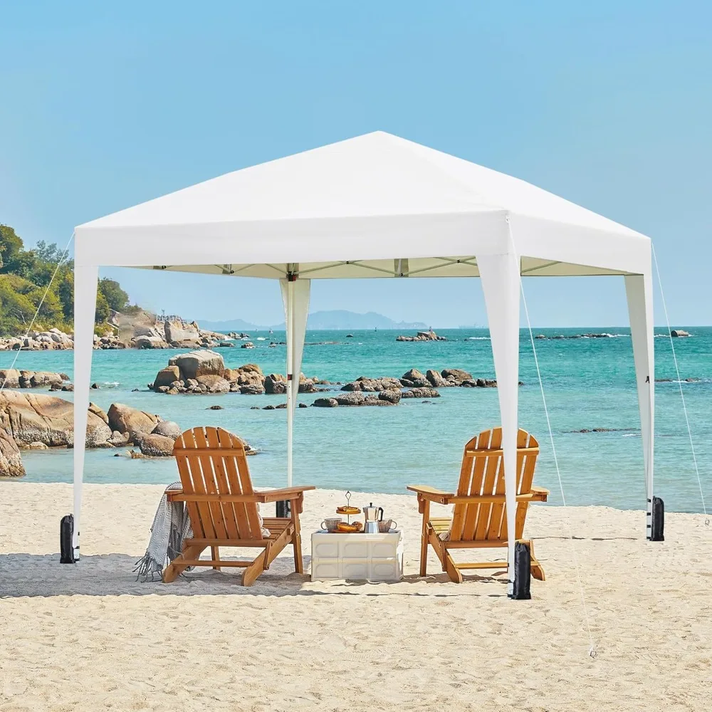 

12x12 Pop Up Canopy with 4 Removable Sidewalls, Portable Enclosed Instant Tent, Waterproof Outdoor Tent, Beach Sun, Customized