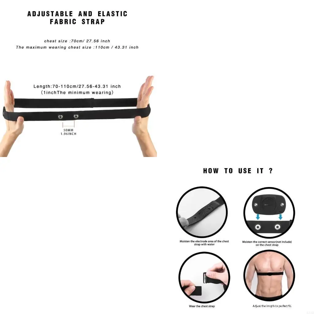 

Эластичный силиконовый нагрудный ремень для замены сердечного ритма с силиконовой текстурой