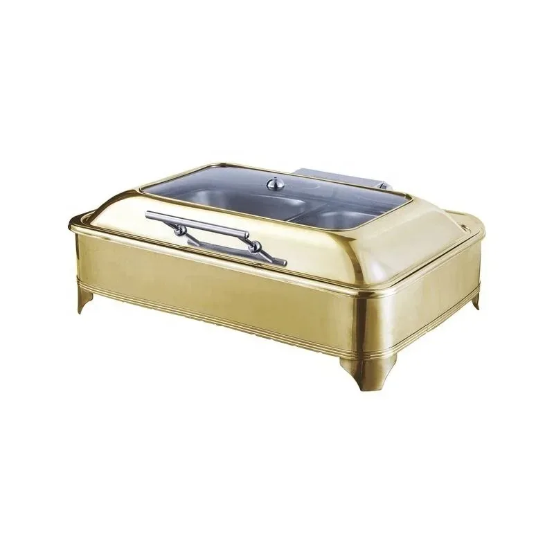 New Arrived Buy 4 Get 12 Free Restaurant Stainless Steel Chaffing Dishes Buffet Food Warmer Sets