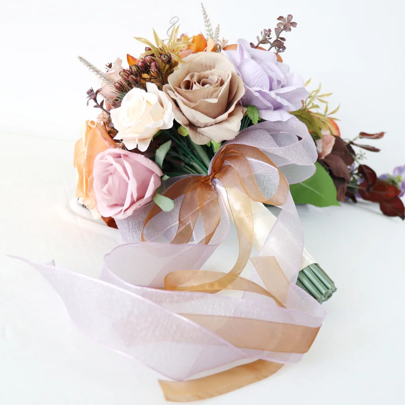 

Новый открытый свадебный путешествия стрельба капля воды букет водопад имитация цветка невесты держит цветок свадебный поддельный букет