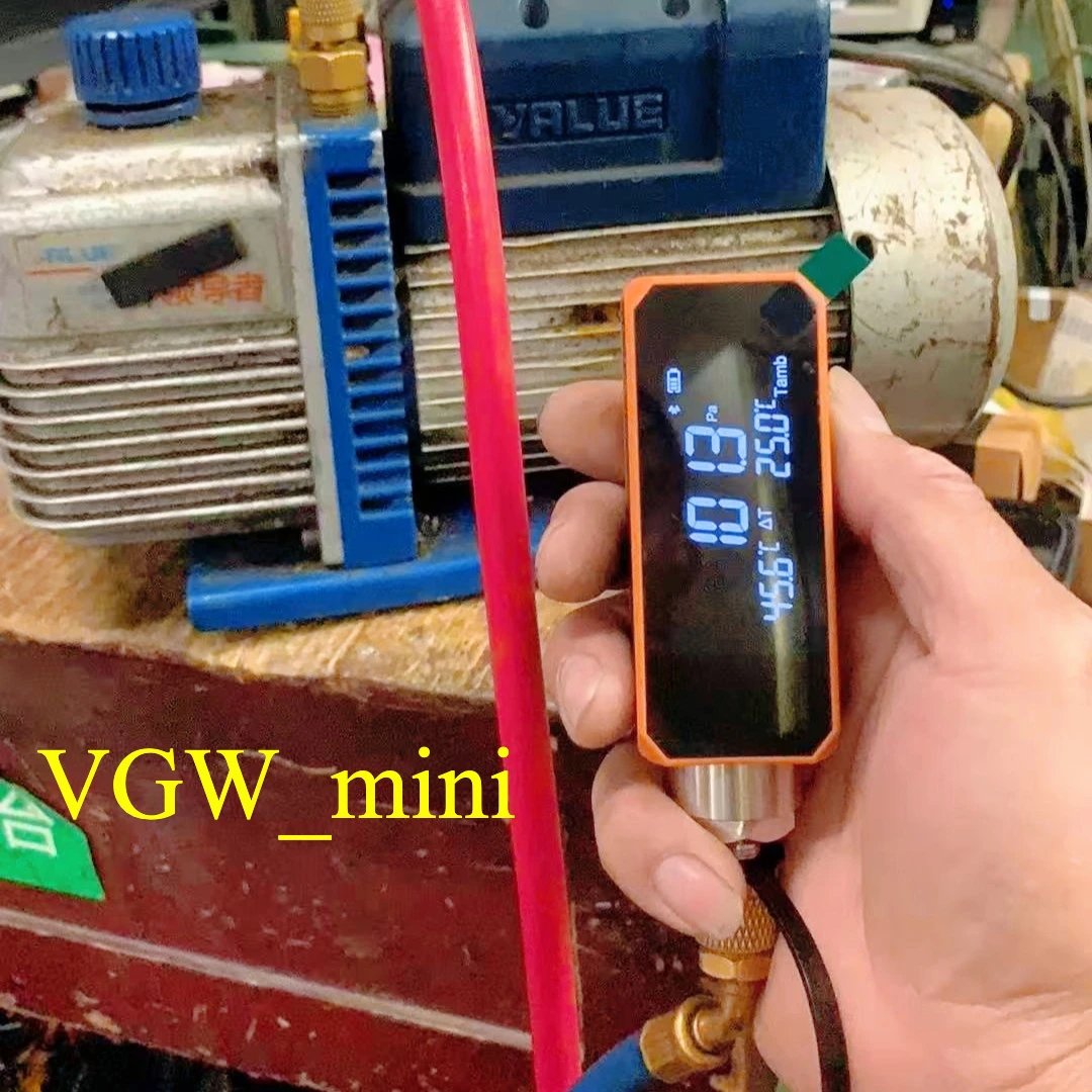 Elitech VGW Mini Vacuum For Gauge Micron Digital Vacuum Gauge Refrigeration Tester Accurate Measurement