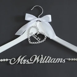 Personalized Wedding Dress Hanger, Bridal Hanger, Custom Name Hanger, Bridesmaid Gift, Bridal Shower Gift