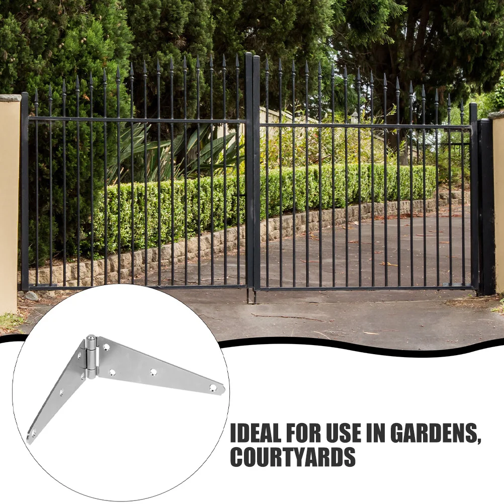 2 قطعة 5 بوصة مفصلات الثقيلة حزام الصلب المجلفن لبوابة خارجية باب سقيفة سياج الحظيرة الأجهزة الخارجية متعددة الأغراض السلس #4