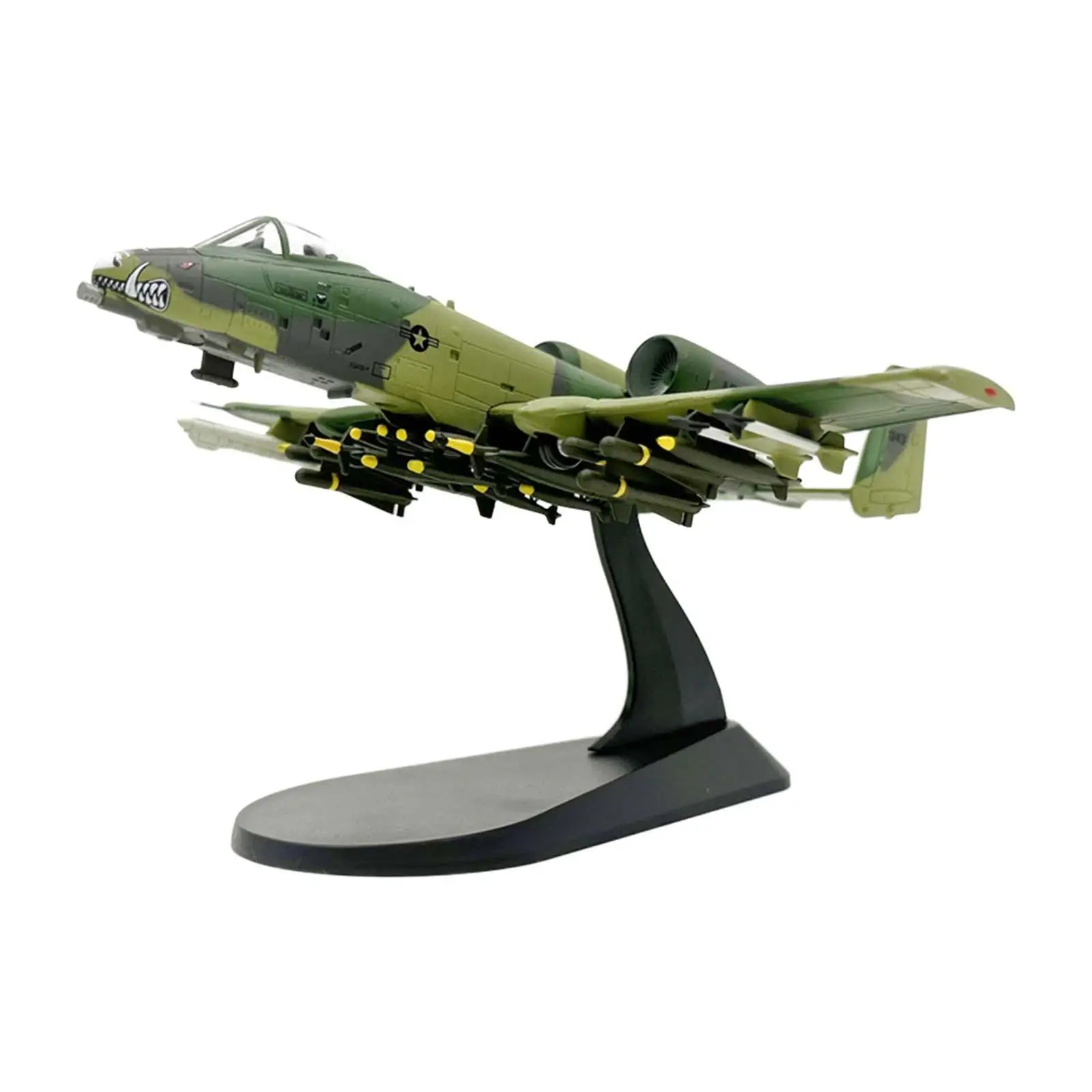 

1:100 A10 Attacker Fighter Model Aviation Commemorate Ornament Souvenir Miniature Toys for Cafe Bar Bedroom TV Cabinet Bookshelf