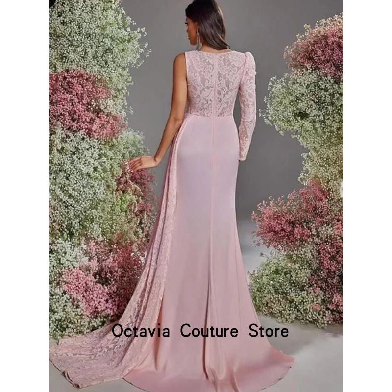 Personalizado exquisito clásico Formal Jersey plisado A-line vestidos largos vestidos de graduación moda alta calidad estilo moderno a juego