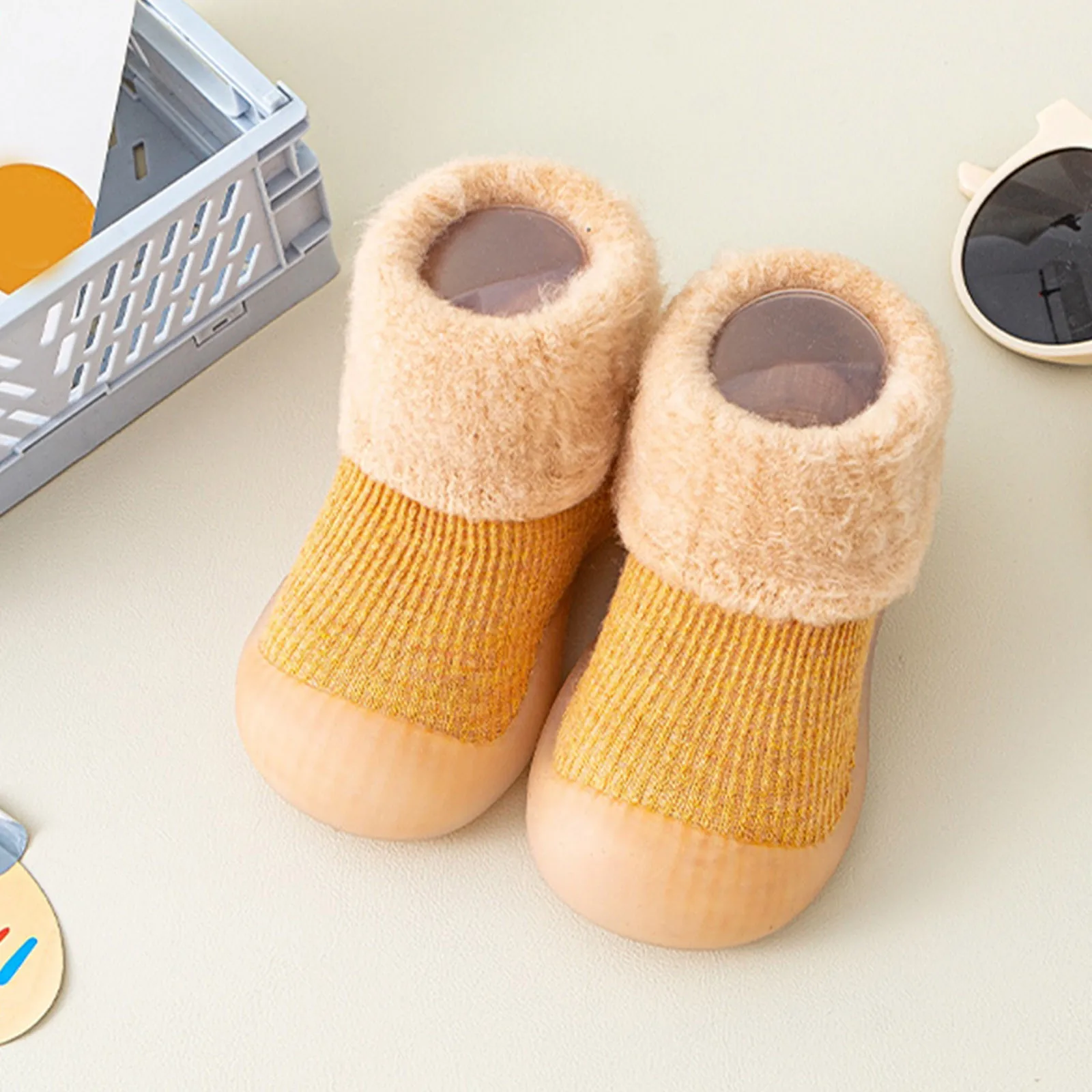 Thickened Kids Socks Shoes Winter Super Warm Baby Toddler Boots Boys Girl Sneakers Newborn Indoor Shoes Floor Footwear Prewalker