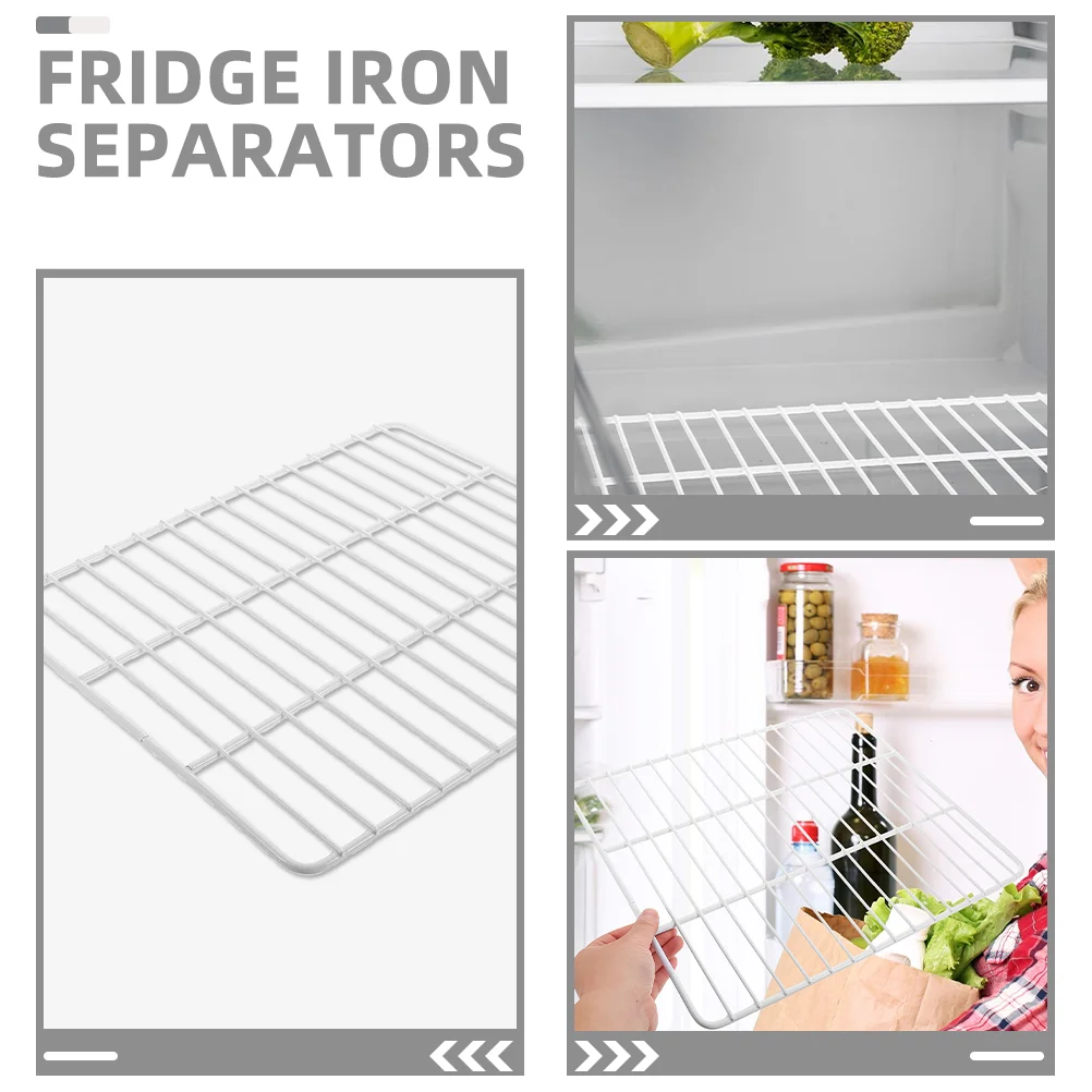 Multifunctional Iron Mesh Divider Fridge Partition Shelves For Display Chest ganizer Storage Ventilated Grid Separator Kitchen