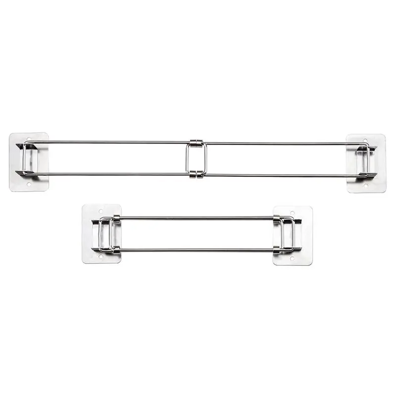 Reliable-2Pcs RV Shower Corner Storage Bar- Adjustable Stainless Steel Rod For Corner Shelves In Camper, Length 7-13 Inches Easy