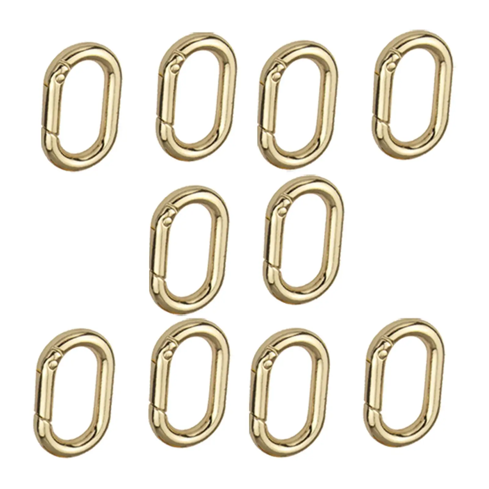 10x Lente Ovale Ringen Lente Clip Ovale Karabijnhaak 1 inch voor Portemonnee
