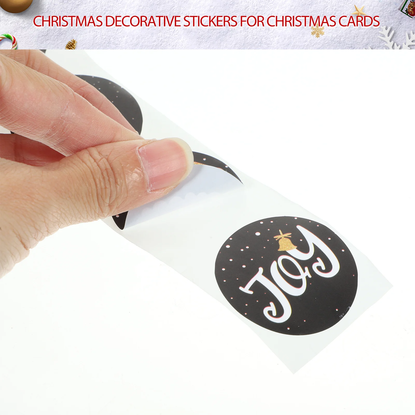 

Hand-Made Christmas Sticker Gift Box Seal Decorative Decal Wrapping Xmas Gift Boxes Sealing Labels Stickers for Bags