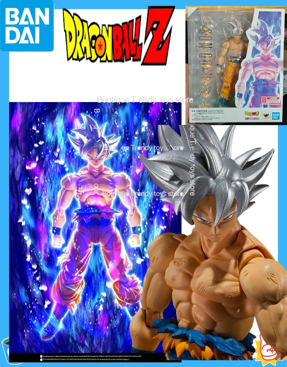 

Original BANDAI S.H.Figuarts SHF Dragon Ball Son Goku-Ultra Instinct-Toyotarou Edition (Withou Book) Action Figure Model Toy