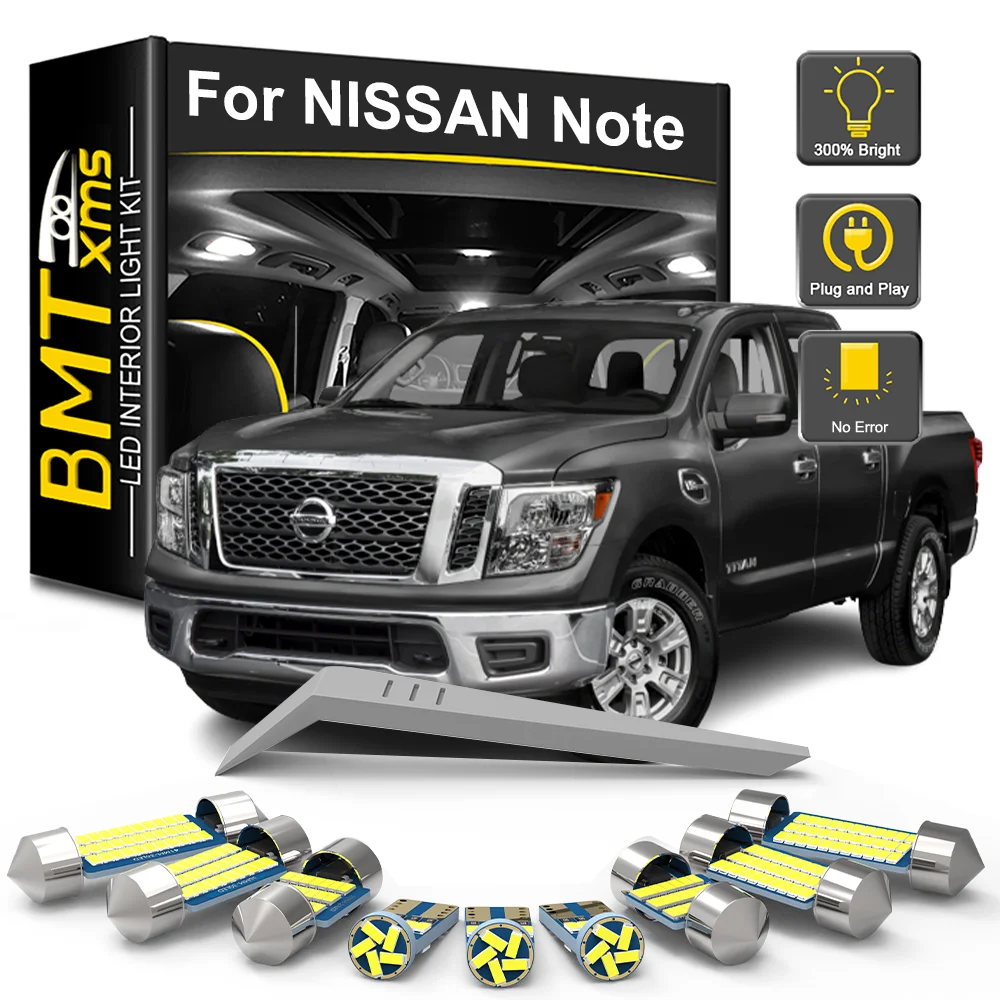

BMTxms LED Interior Light Bulb Kit For Nissan Note E11 E12 E13 2005-2011 2012 2013 2014 2015 2016 2017 2018 2019 2020 2021 2022