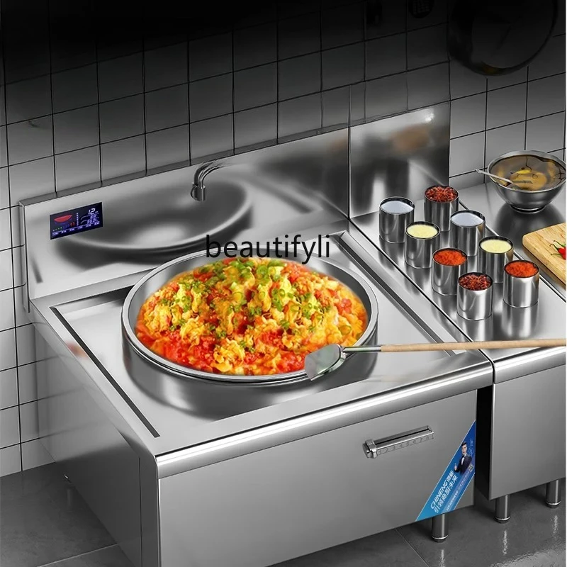 

Induction cooker Commercial large pot stove Hotel high power electric cooker Beef and mutton soup pot Electric wok