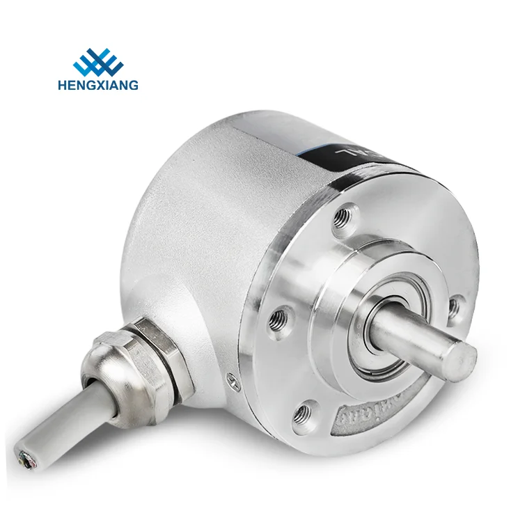 HENGXANG Incremental Optical Encoder Sensor S38 38mm Solid Shaft 65536PPR IP65 DC5V-30V Auto Control Square-Wave Output Fixed