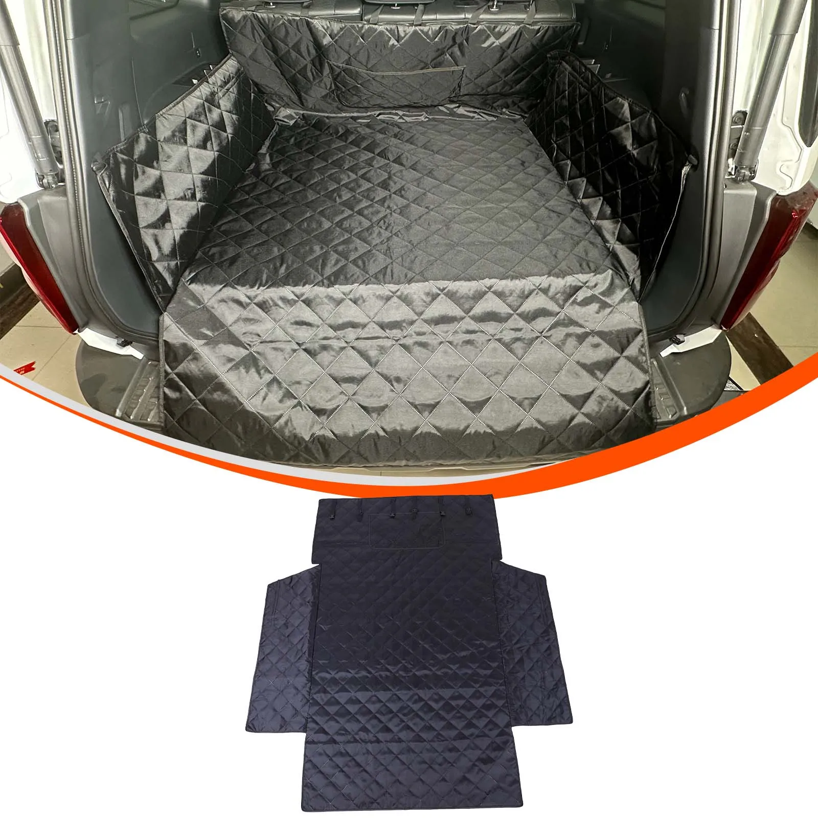 

For Toyota Land Cruiser Prado 250 LC250 2024+ PVC black car trunk pet anti-dirty mat car interior modification accessories