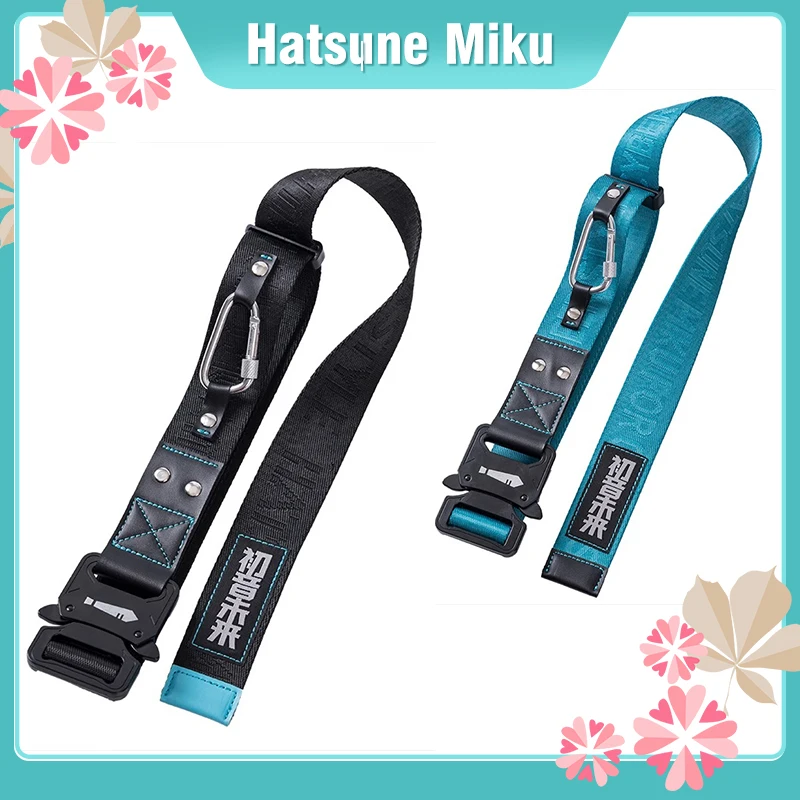 

2Pcs/set New Hatsune Miku Anime Rider-Themed Belt Bag – Kawaii Functional Cosplay Accessory & Cute Figure Gift