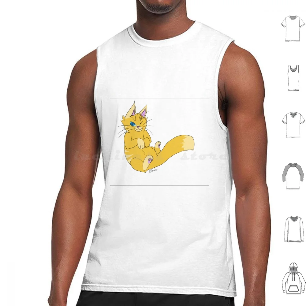 When A Cat Winks Tank Tops Print Cotton Cat Winking Erin Lauder Erin Lauder Ezzabonbon Furry