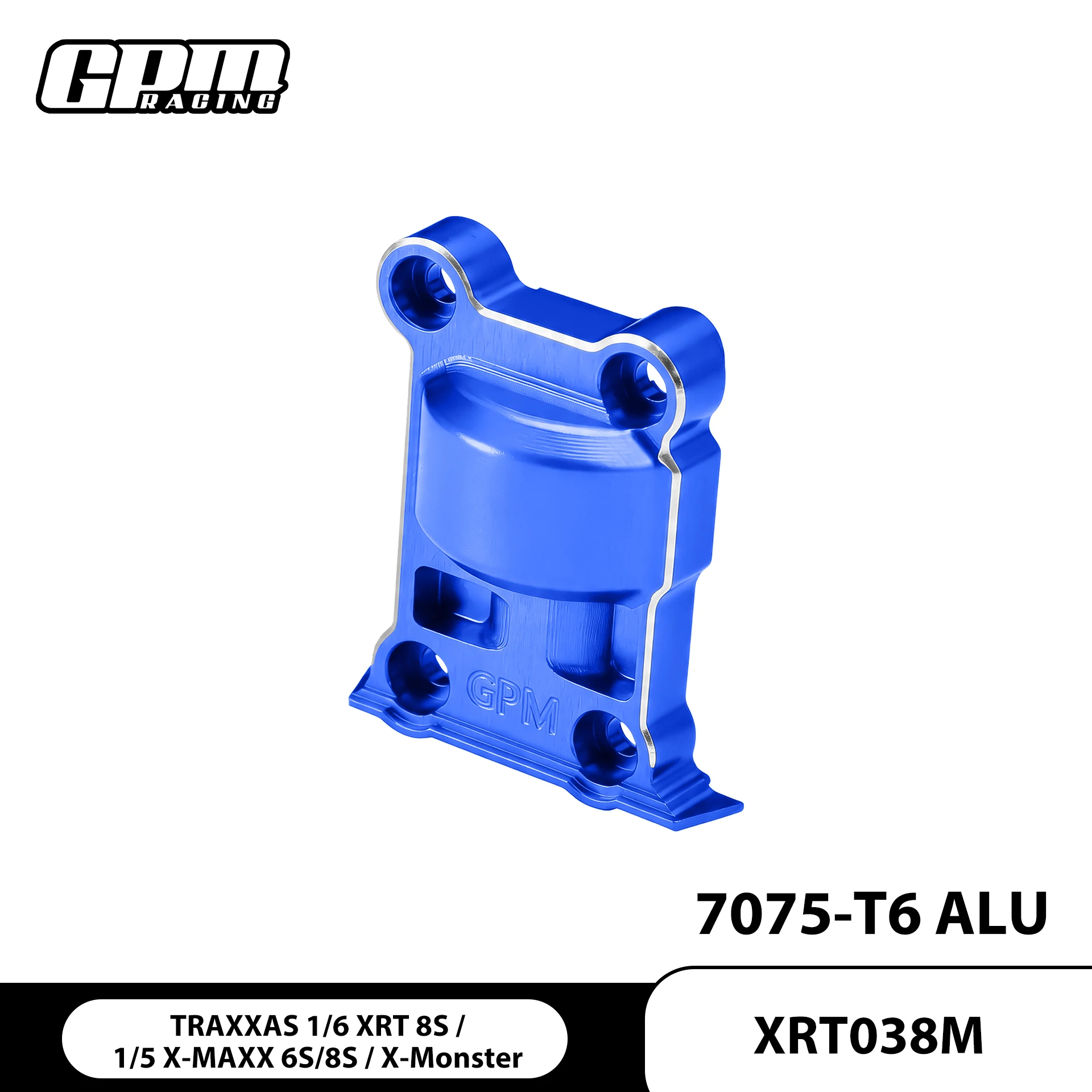 GPM CNC 7075 Alloy Rear Gear Cover TRAXXAS 1/6 XRT 1/5 X-Maxx Ultimate X-Monster 78097-4