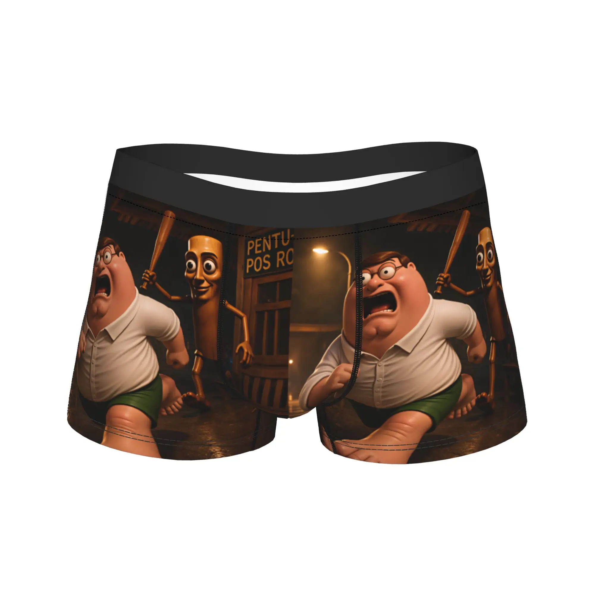 Tung Tung Sahur Baseball Bat Chase Funny Meme Boxer Shorts  3D Pouch Underwear Custom DIY Boxer Brief Soft Trend Man Panties