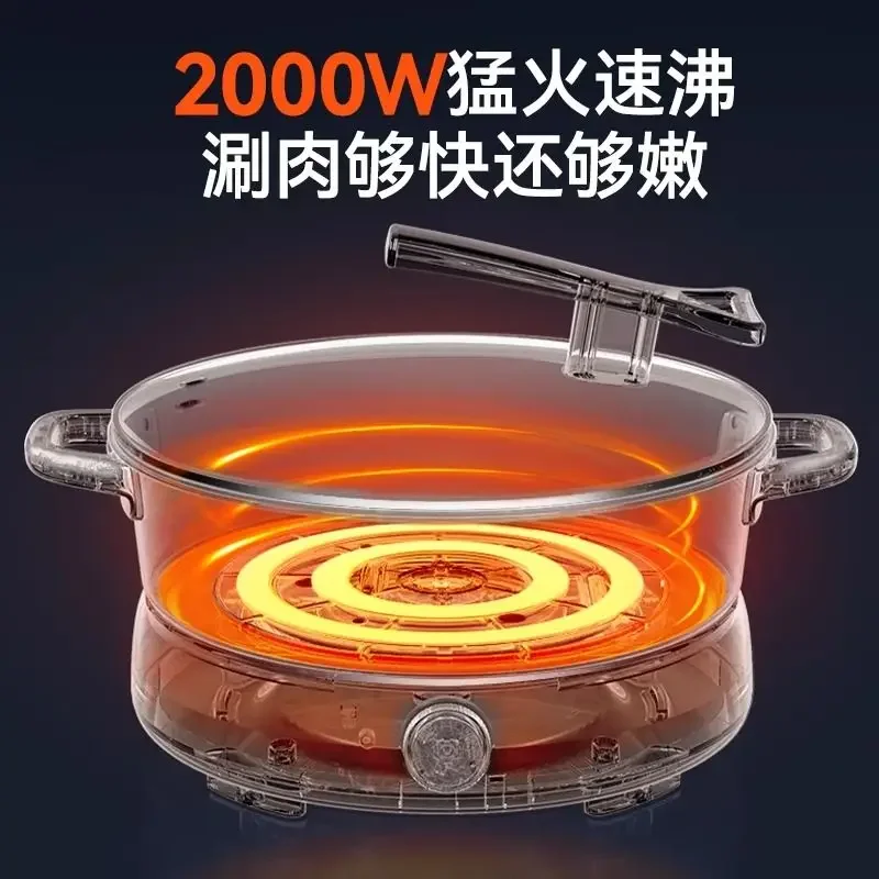 تكون مناسبة للطباخ الكهربائي ذو الوعاء الساخن الكهربائي المنزلي المقسم متعدد الوظائف للتبخير والقلي وعاء الطبخ ذو سعة كبيرة f