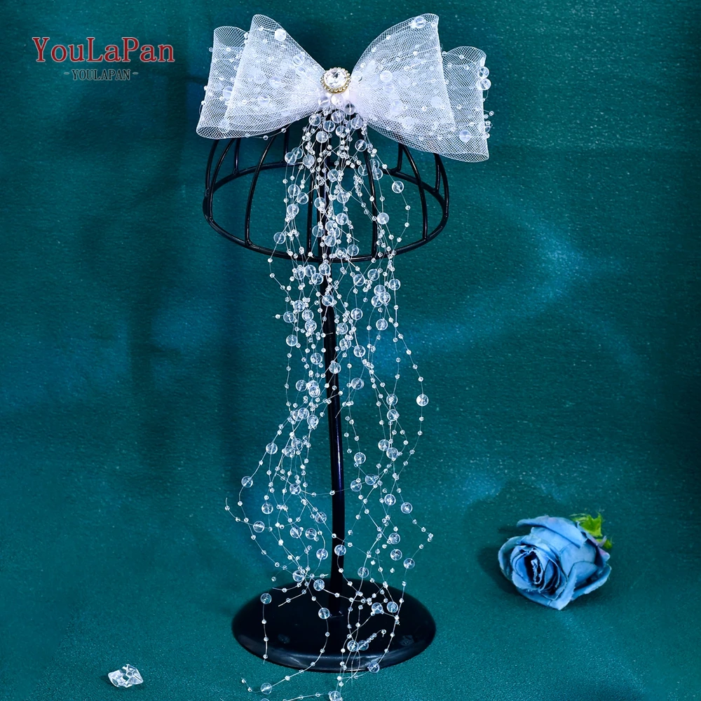 

YouLaPan Bridal Crystal Hair Clip Bride Wedding Headpiece Women Hair Accessories Handmade Ornaments Banquet Party Jewelry HP941