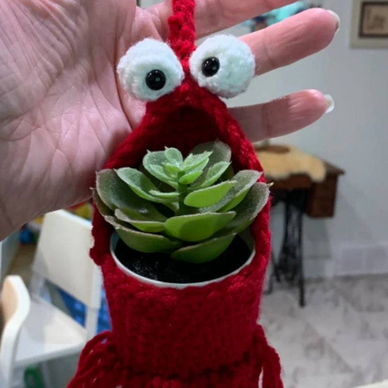 Crochet Plant Hanger,Plant Hanger Indoor Hanging Planter Basket,Macrame Plant Hanger Indoor