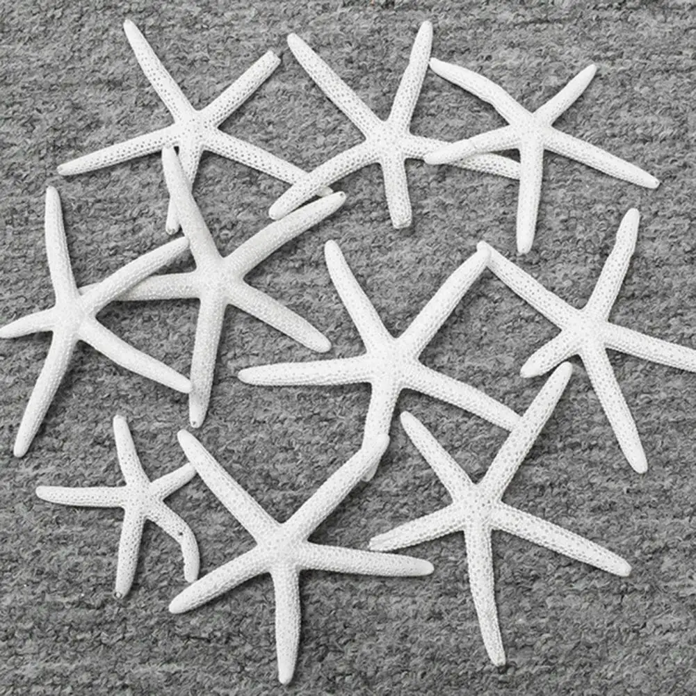 Dropshipping!!Artificial Starfish Solid Color Decorative Resin Beach Coastal Starfish Nautical Ornament for Wedding