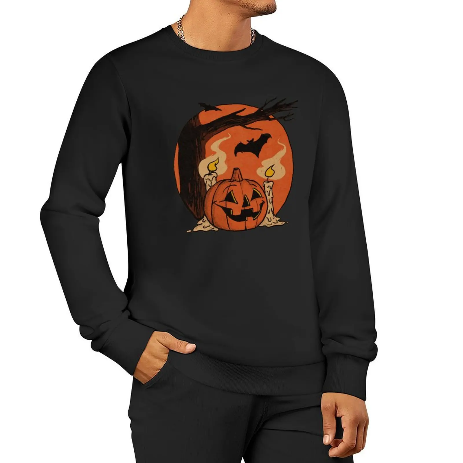 Sweat-shirt d'Halloween avec scène de Aliments vintage, vêtements de style coréen, survêtement, chemises de protection de style japonais