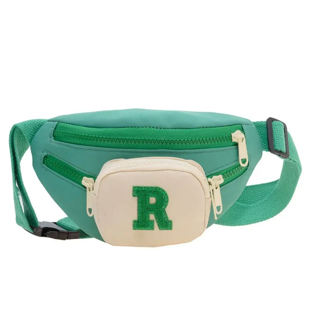 Fashion Canvas Children Bag Light Weight Multilayer Chest Bag Large Capacity Messenger Bag