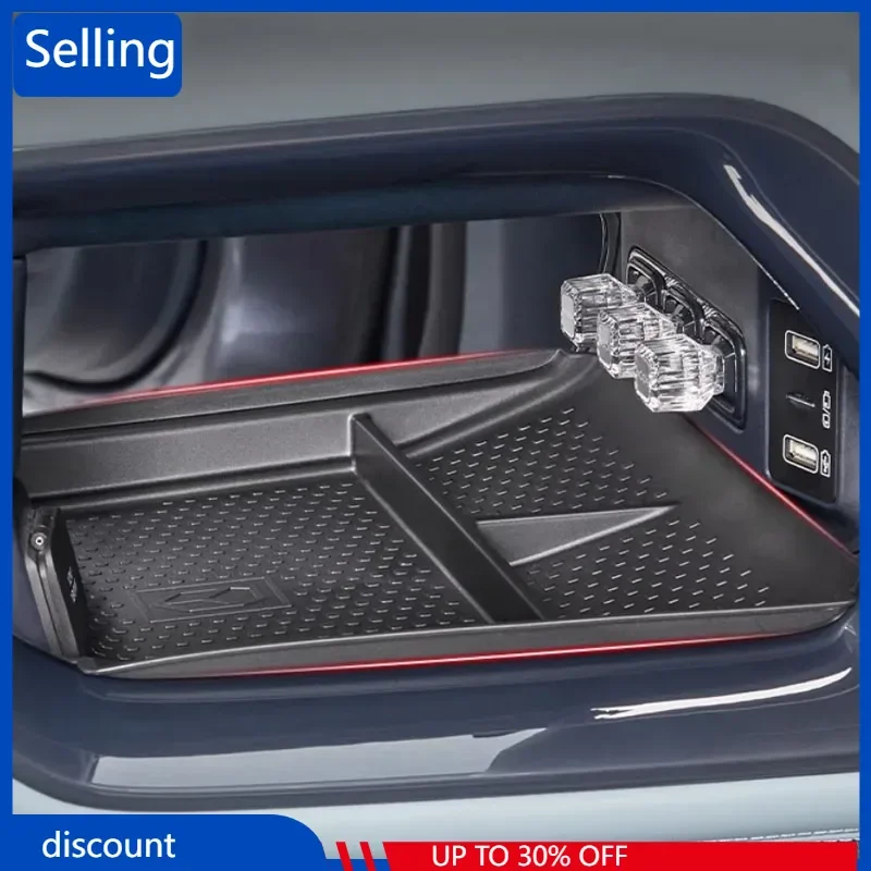 

BYD FangChengBao Leopard 5 TPE Storage Box Cushion Under The Central Control, Protective Pad For Storage Box, Interior