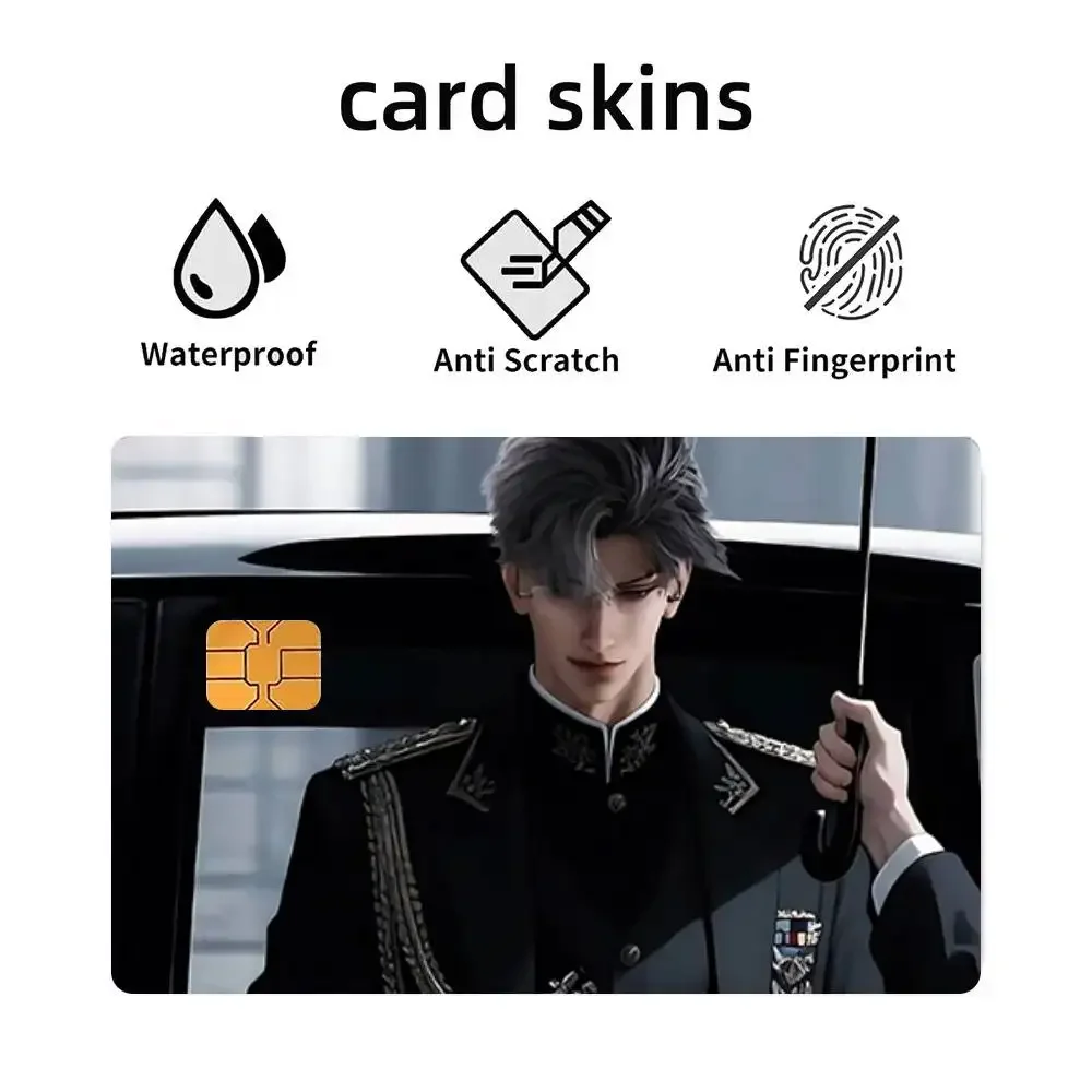 Game Love and Deepspace Sylus 4pcs 1Set Funny Shell On Off Ultra Thin No Fade Sticker Skin Cover Film For Debit Credit Card