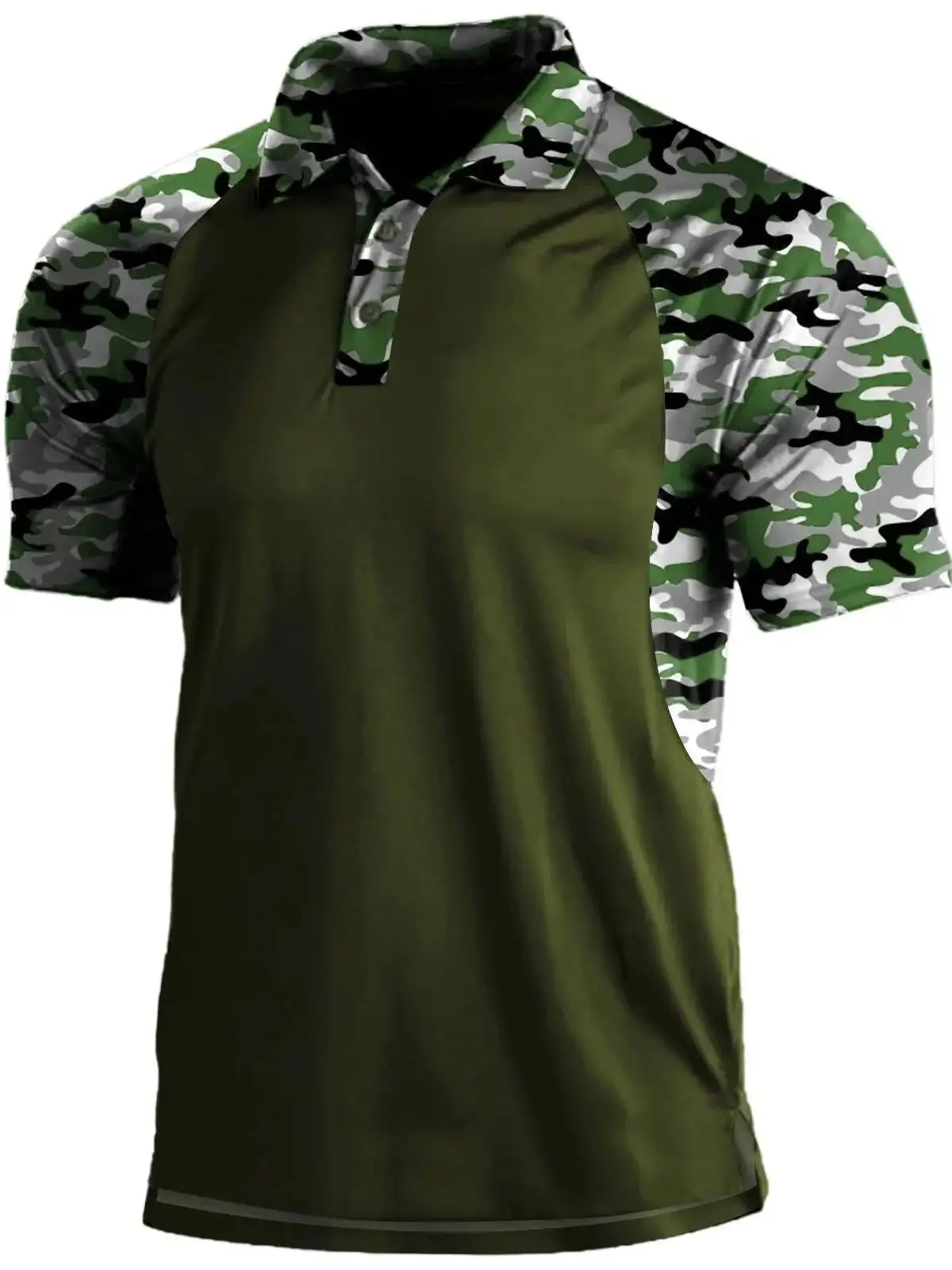 

Camouflage irt ort Sve Turn-down Collar Men's Thiened Fce Lined Autumn Spring Faion Casual Workwear
