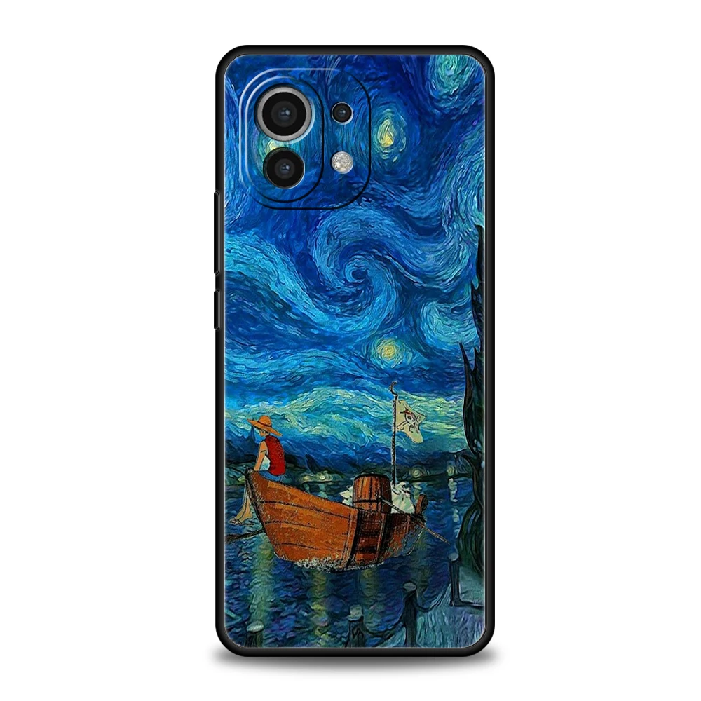 Van Gogh Sternenhimmel Kunst Handyhülle für Xiaomi 15 14 13 12 Lite 14T 13T 12T Pro Poco X7 X6 X5 X4 X3 NFC F7 Ultra F6 Pro Cover