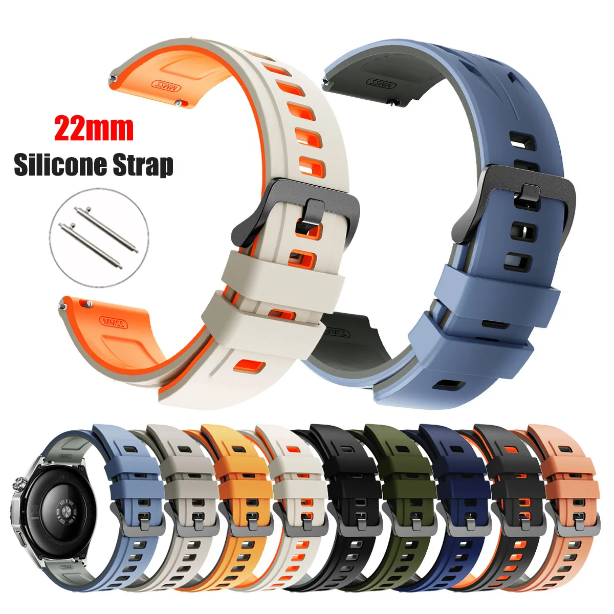 22mm Armband für HUAWEI WATCH GT Runner 2, Armband GT6 Pro GT5 GT4 46mm Smartwatch Armband Correa für Amazfit BALANCE 2/GTR 4 3