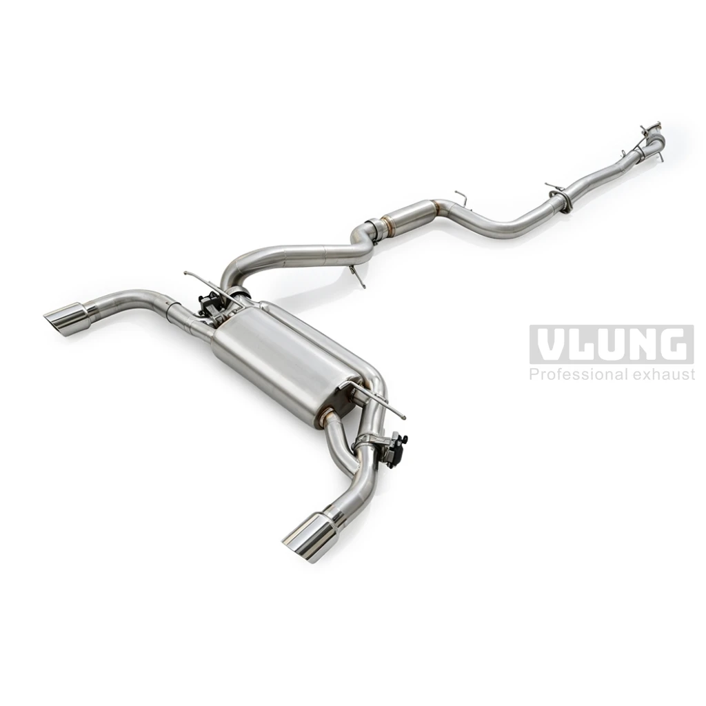 Stainless Steel Electric Valve Control Catback Exhaust Fit Volvo S40 2.5T 2004‑2012 Racing Tuning Exhaust Pipe Kit