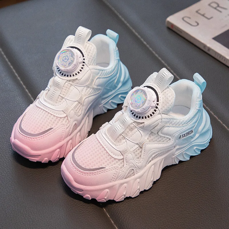

Korean Style Autumn Sneakers For Kids 2025 Trend Fashion Children's Sport Shoes Soft-soled Teenager Boy's Girl's Running Shoes