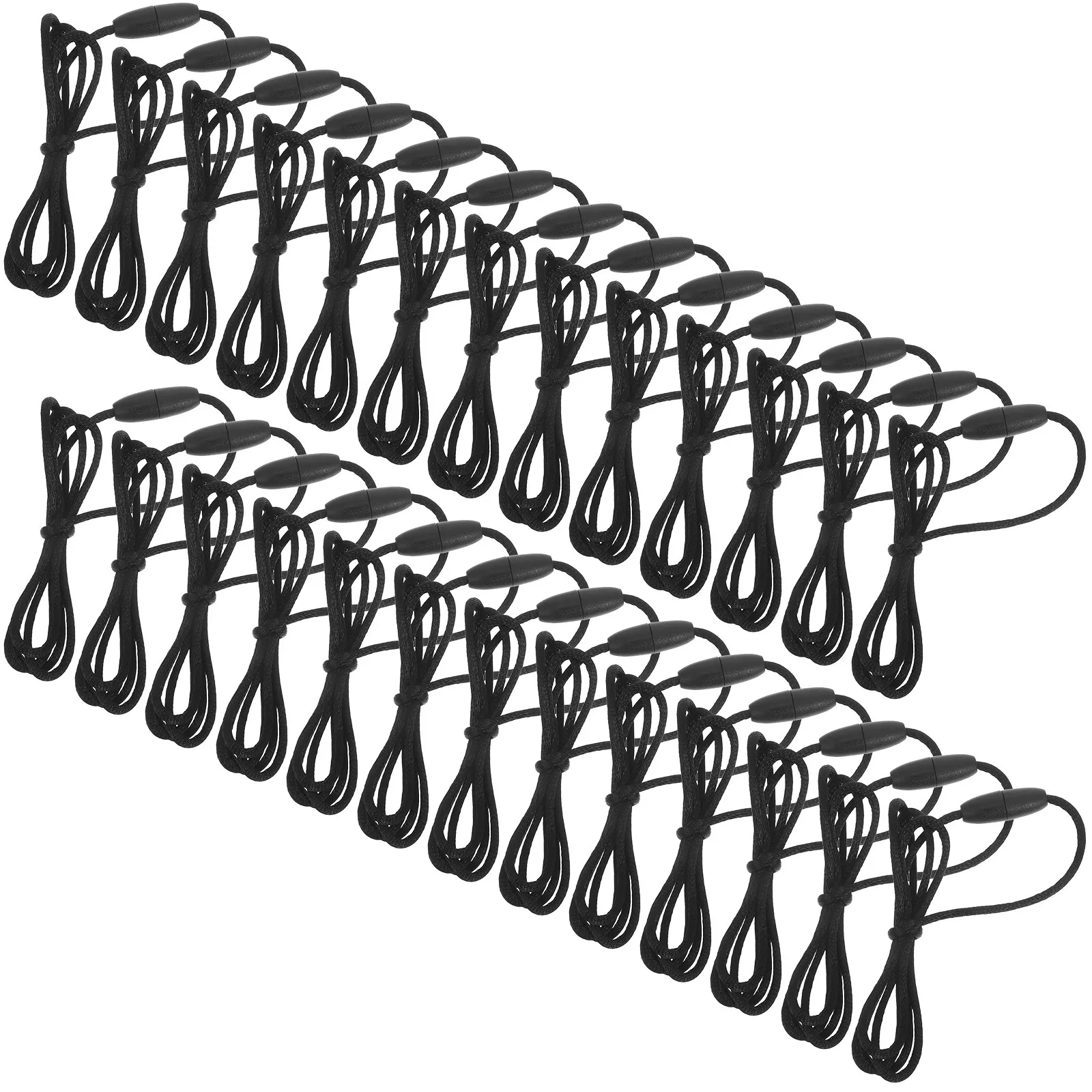 

30 комплектов нейлоновых шнурков с застежкой-фиксатором для изготовления ожерелий, браслетов, подвесок, набор для рукоделия и DIY