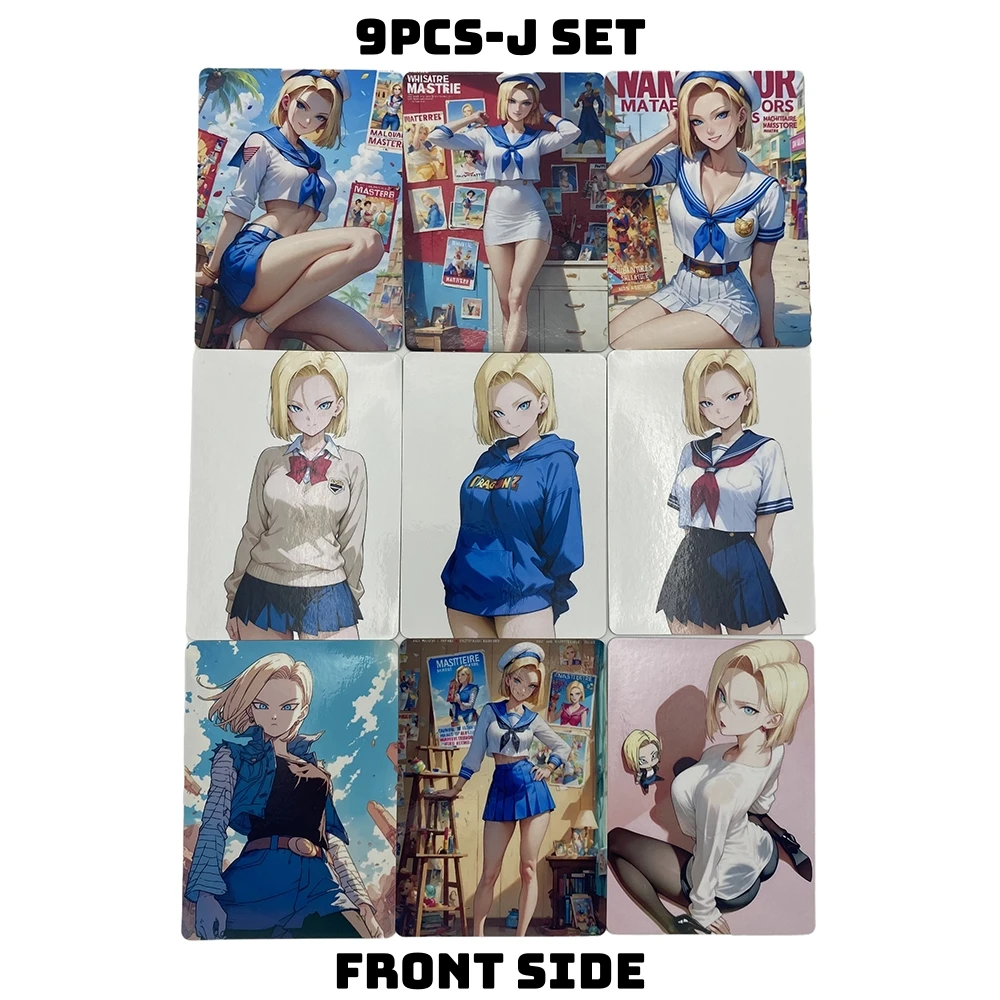 

9 шт., японские аниме, карты Dragonball, купальники Andriod18, сексуальная Bulma, редкая ACG NSFW Holo Edition, коллекционная карта, хобби, подарки отаку