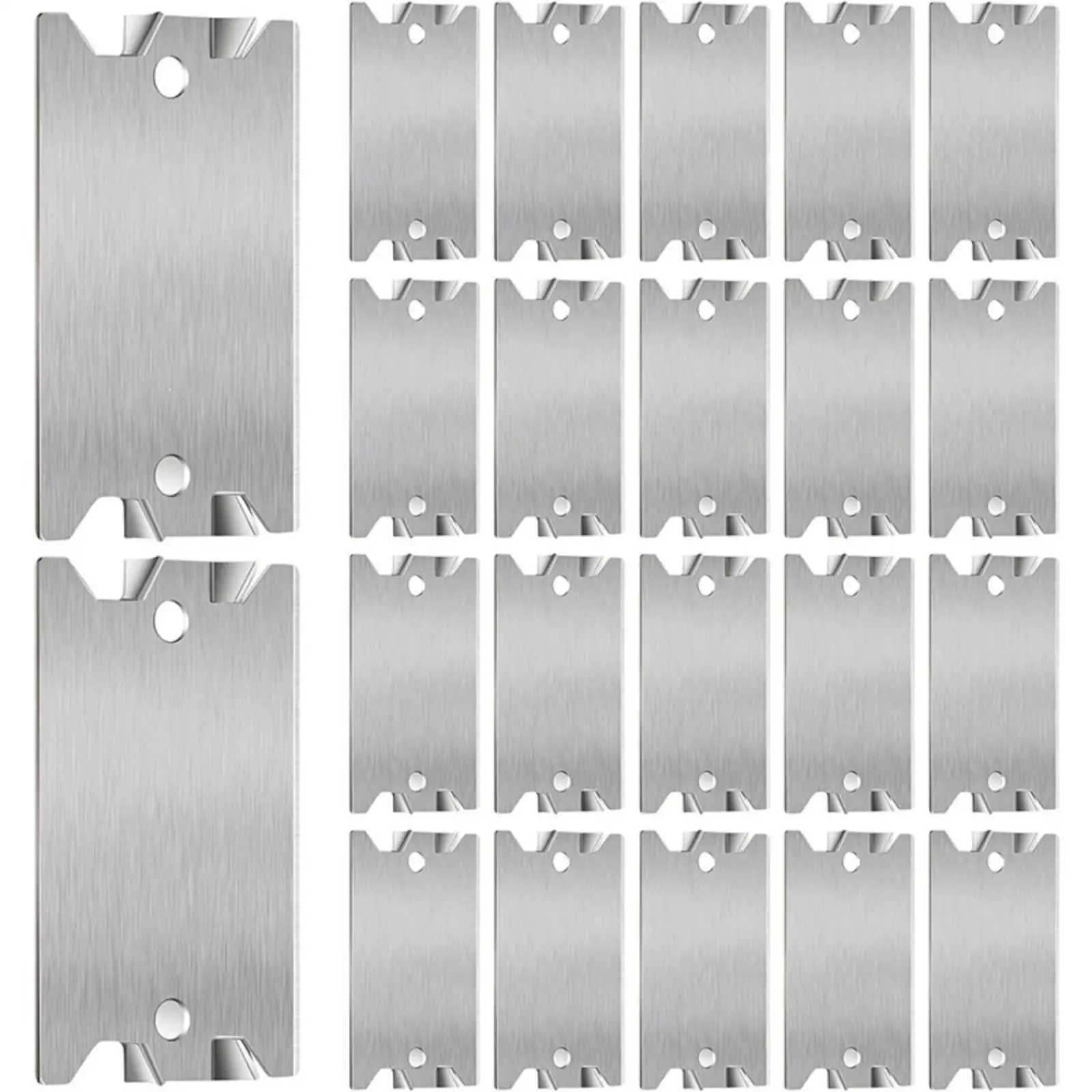 50 Pieces Galvanized Steel Cable and Pipe Protection Plate Resistant Framing Member Protection Plate with Nail Holes Easy