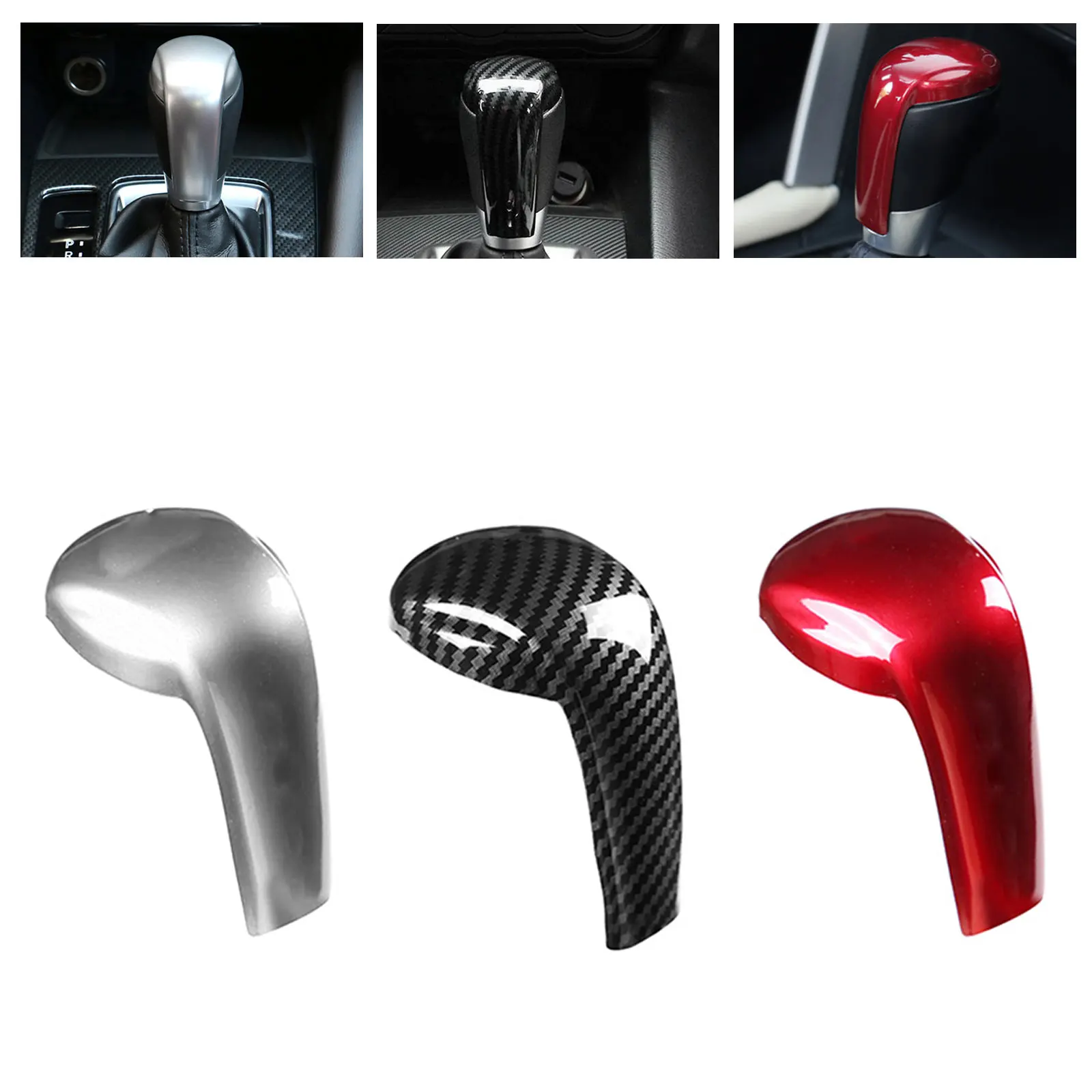 Car Gear Head Shift Knob Handle Cover Trim Sticker For Mazda 2 3 6 BM GJ Demio CX3 CX5 CX8 CX9 Axela 2014-2021 2022 Accessories