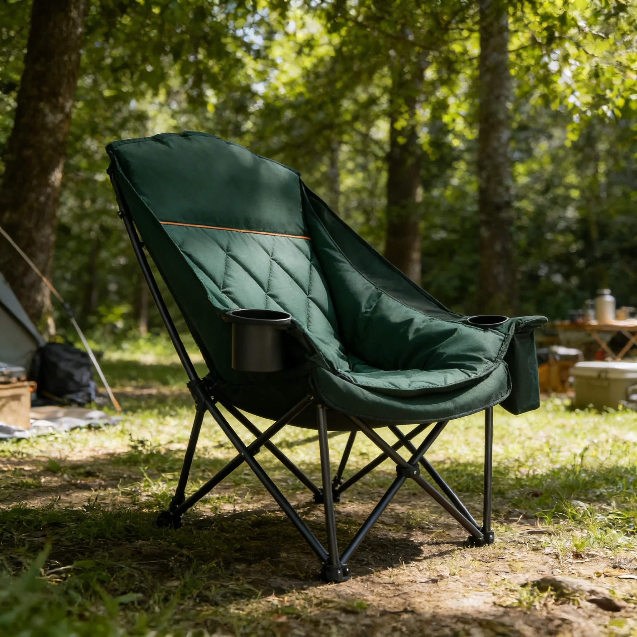 Hot Sale Camping Stool with Backrest Portable Folding Stool for Outdoor Adventures