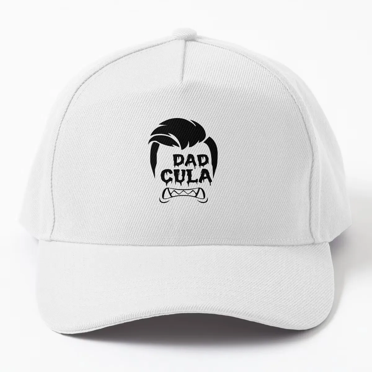 Dadcula Spooky Dad Baseball Hat, Halloween Father Vampire Wordplay Design, Classic Cap