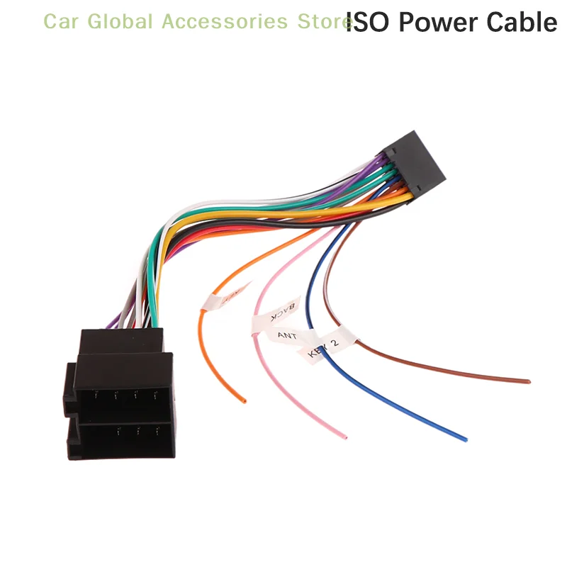 

16 PIN Car Modified Power Cord Speaker Cable ZHANGXUN Android To Volkswagen ISO Tail Line Adapter Cable